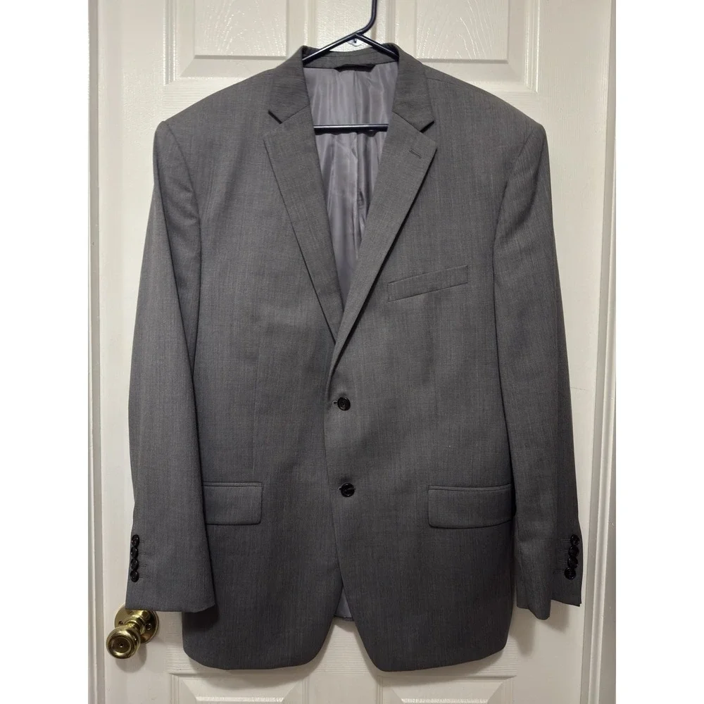 Ralph Ralph Lauren Dillard's Men Gray Sport Coat Jacket Wool‎ 46R Vintage? EUC